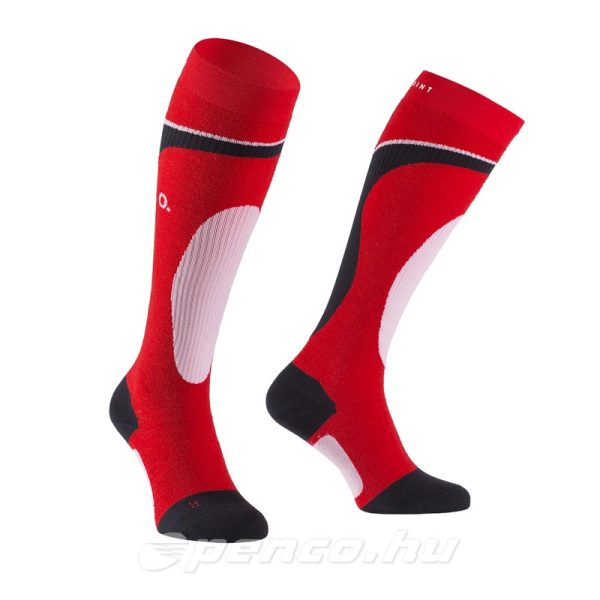 Alpine Socks kompressziós sízokni Vörös-fehér-fekete
