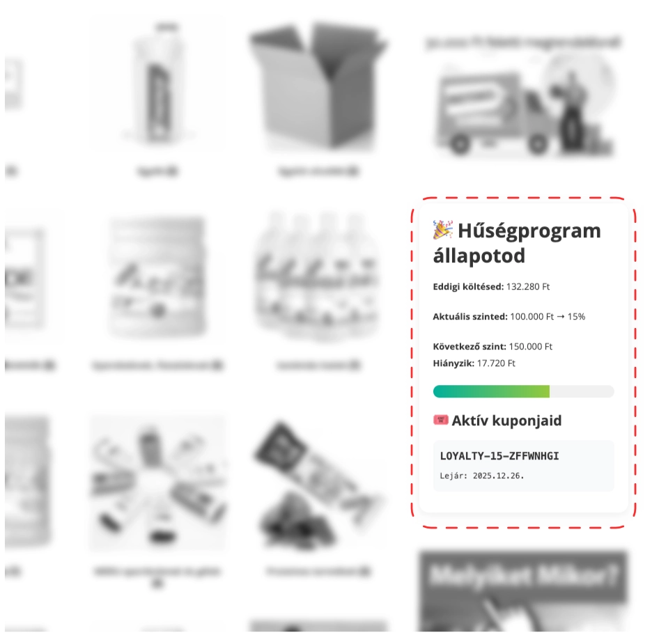 penco hűségkupon oldalsáv